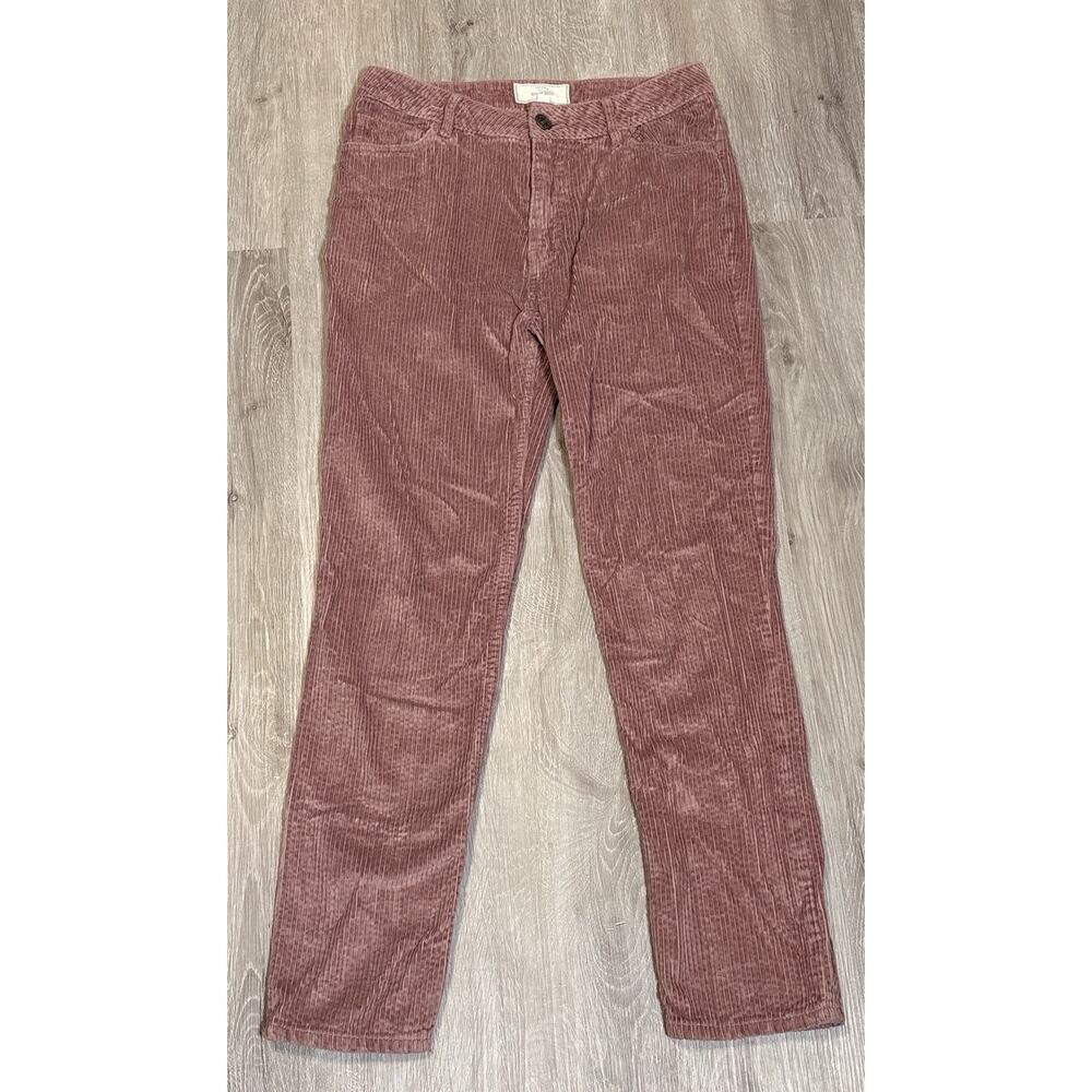 FAT‎ FACE Womens Straight Corduroy Trousers UK 8 US 4 Pink Soft Rose